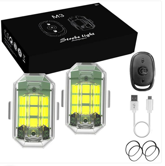 أضواء Led ذكية لسيارتك ودراجتك بالتحكم عن بعد - متعدد الألوان